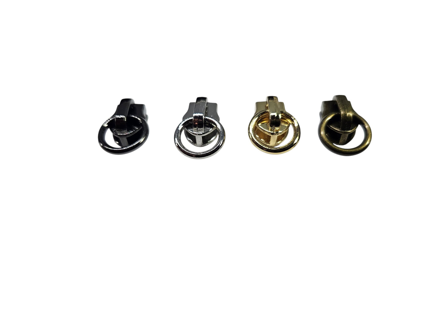 Schuiver met ring voor nylon rits