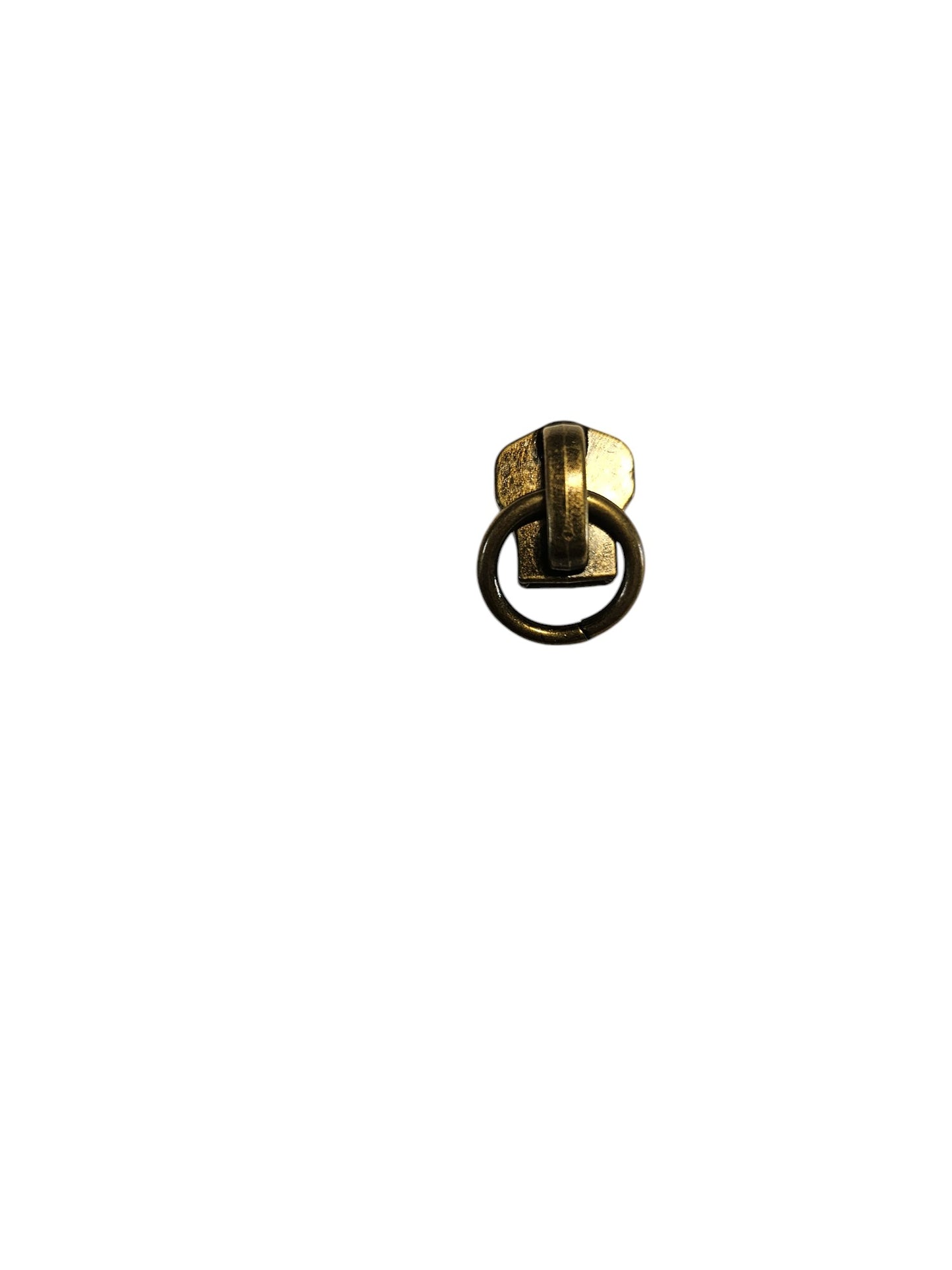 Schuiver met ring voor metalen rits